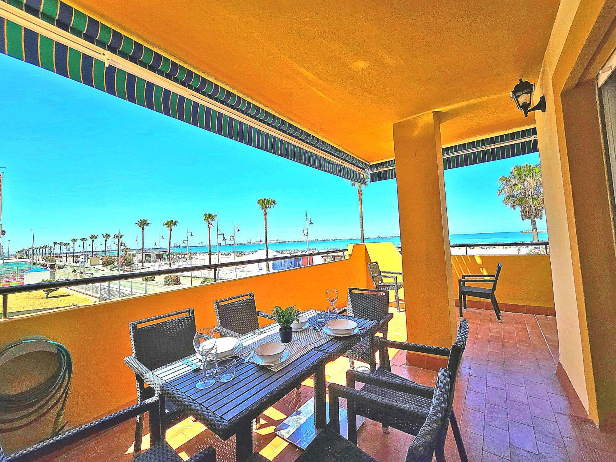Beachfront Duplex 1ª Linea & Terraces Oceanfront El Puerto de Santa María Esterno foto
